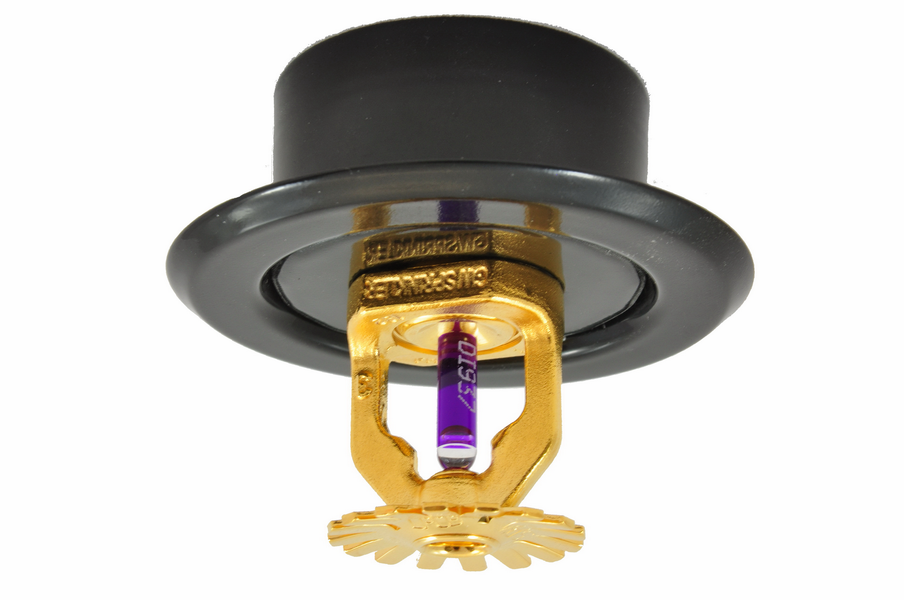 2-Piece Recessed Sprinkler Rosette, Semi-Recessed Push Fit